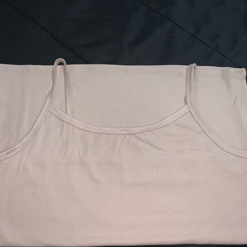 LONG CREAM, WOMANS TANK TOP SIZE XXL //